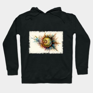 Abstract Watercolor Fibonacci Sequence Hoodie